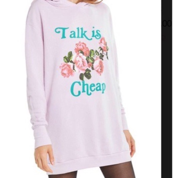 Wildfox TALK IS CHEAP REBEL HOODIE 🌹 - Picture 10 of 10